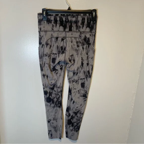 Lululemon Fast and Free Tight II 25" *Game Day Dark Chrome Black women's size 6 - Picture 4 of 6